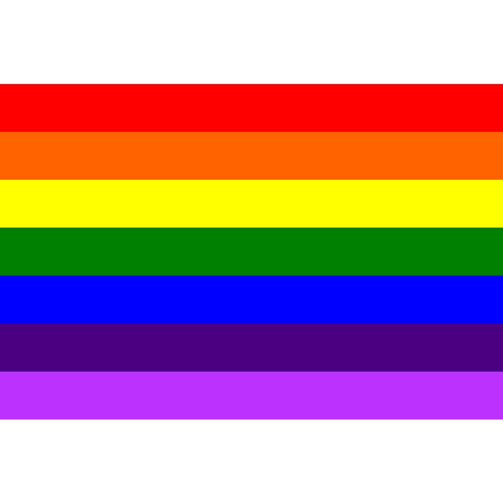 Zac's Alter Ego - 5 x 3 Feet Rainbow Flagge - Mehrfarben